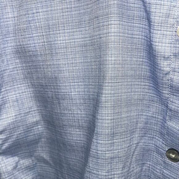 John Varvatos Mens Regular Fit Blue Plaid Button Down Shirt Sz Medium 15.5 - Picture 4 of 5